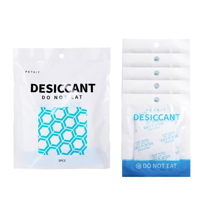 Meilleurs prix pour Distributeur daliment Petkit - desiccant - Lot de 5 paquets de deshydratants de rechange pour distributeurs intelligents
